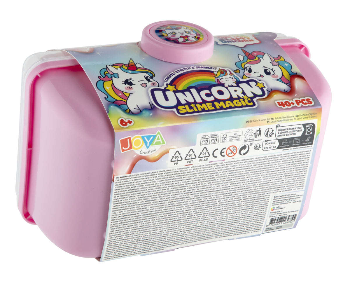 Joya Creative Unicorn Slijm Pakket 75 Delig – Complete Slime Maak Set voor Kinderen met Unicorn Accessoires