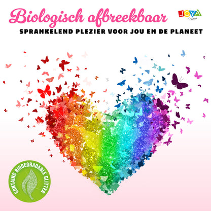 Joya Creative Set XXL de tatuajes con purpurina – Purpurina biodegradable para tatuajes de festivales, carnaval y fiestas infantiles