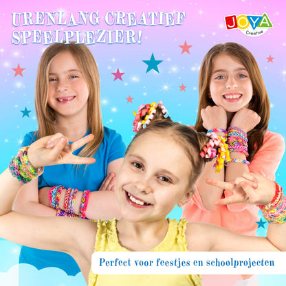 Joya Creative Set de gomas para pulseras de 6000 piezas – Kit de iniciación para hacer pulseras con telar, abalorios y accesorios