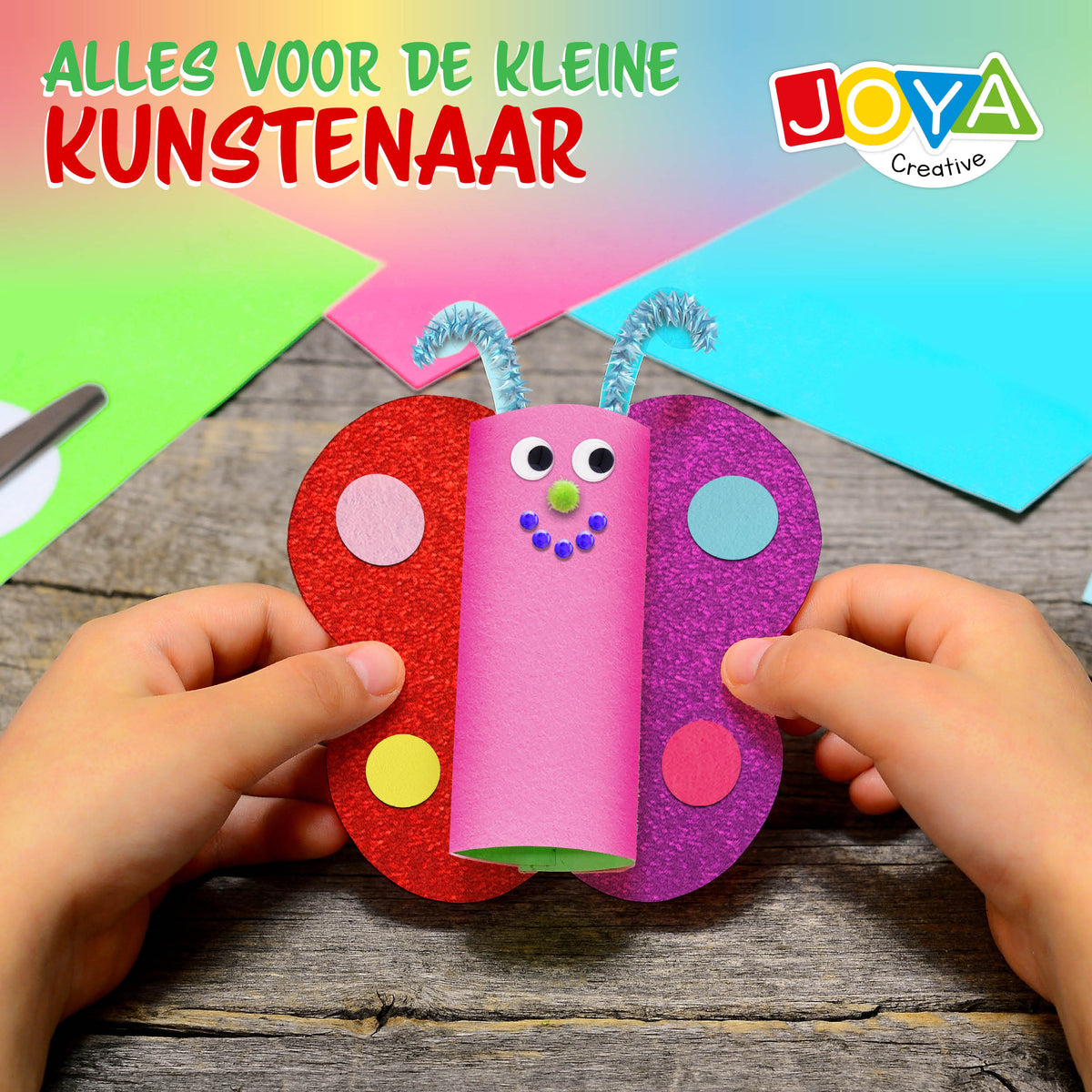 Joya Creative Knutselkoffer 1000 Delig – Complete Knutselset voor Kinderen met Knutselspullen in Opbergkoffer