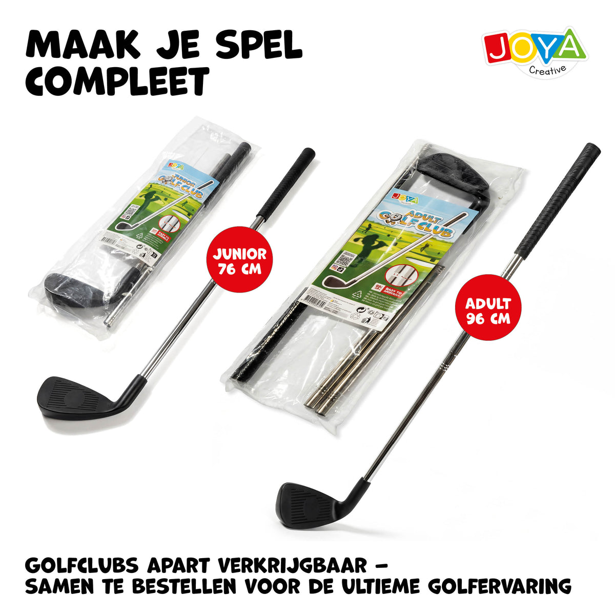 Joya Creative Bucket Golf 6 Holes – Compleet Golfspel voor Tuin, Camping en Familie met Opbergtas