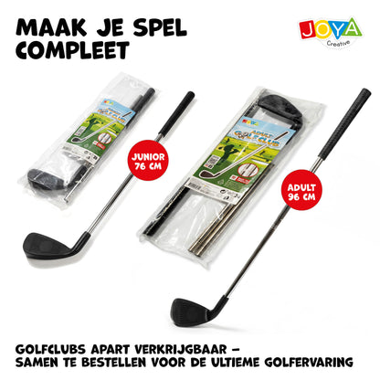 Joya Creative Bucket Golf 6 Holes – Compleet Golfspel voor Tuin, Camping en Familie met Opbergtas