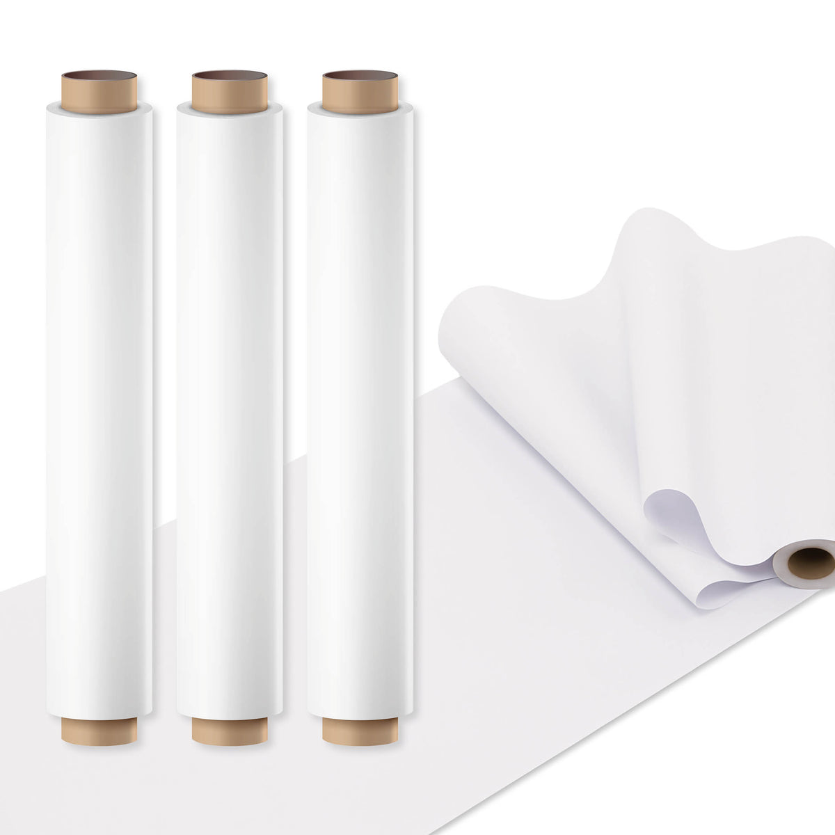 Joya Creative Blanco Tekenpapier op Rol Navulling 3x10 Meter – Extra Lange Papierrollen voor Tekenbord en Papierrolhouder