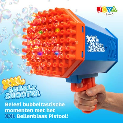 Joya Creative XXL Bellenblaas Pistool met LED Verlichting – Automatische Bubble Gun Inclusief 2 Navullingen