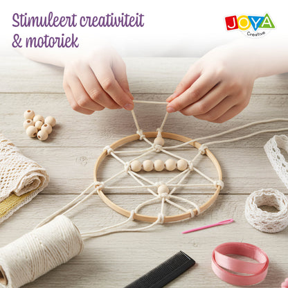 Joya Creative Macramé Dream Catcher Craft Kit – DIY Dream Catcher Making with Step-by-Step Instructions