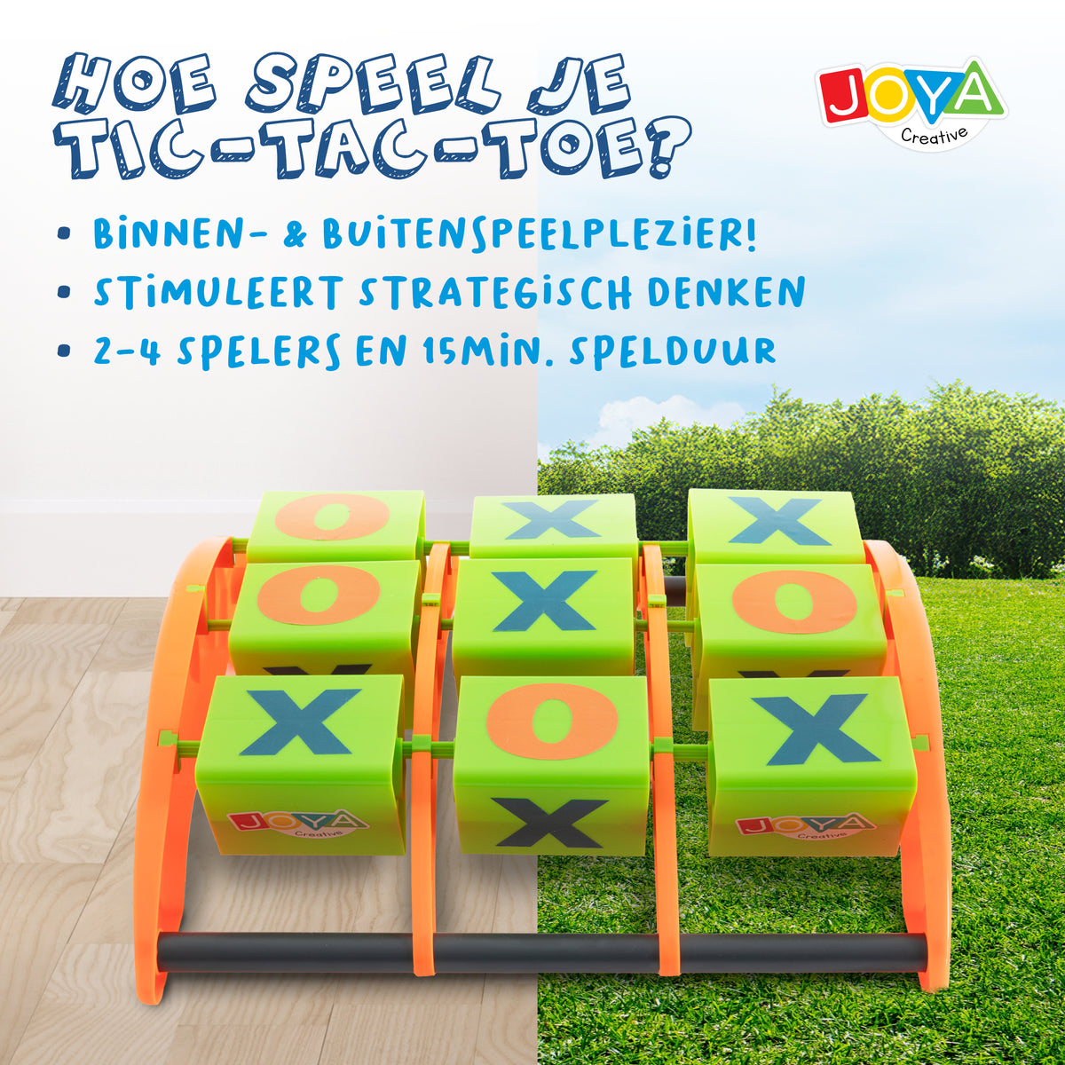 Joya Creative Juego de tres en raya – Juego familiar para 2-4 jugadores