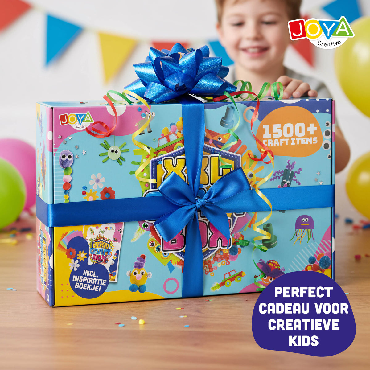 Joya Creative Maletín XXL de manualidades para niños – Set completo de manualidades con más de 1500 materiales en un maletín