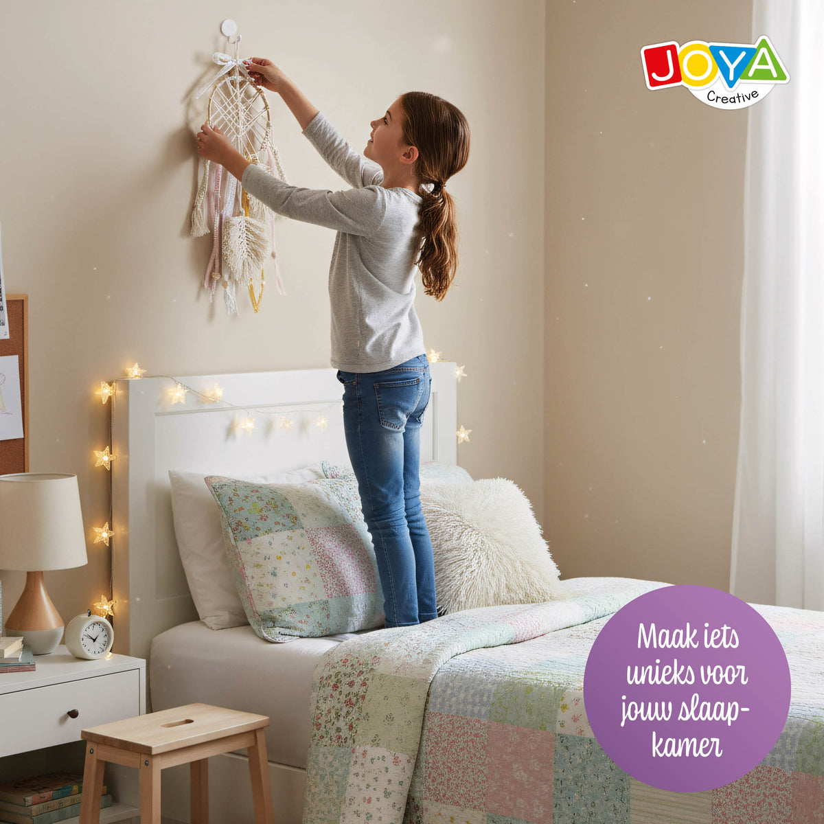 Joya Creative Macramé Dream Catcher Craft Kit – DIY Dream Catcher Making with Step-by-Step Instructions