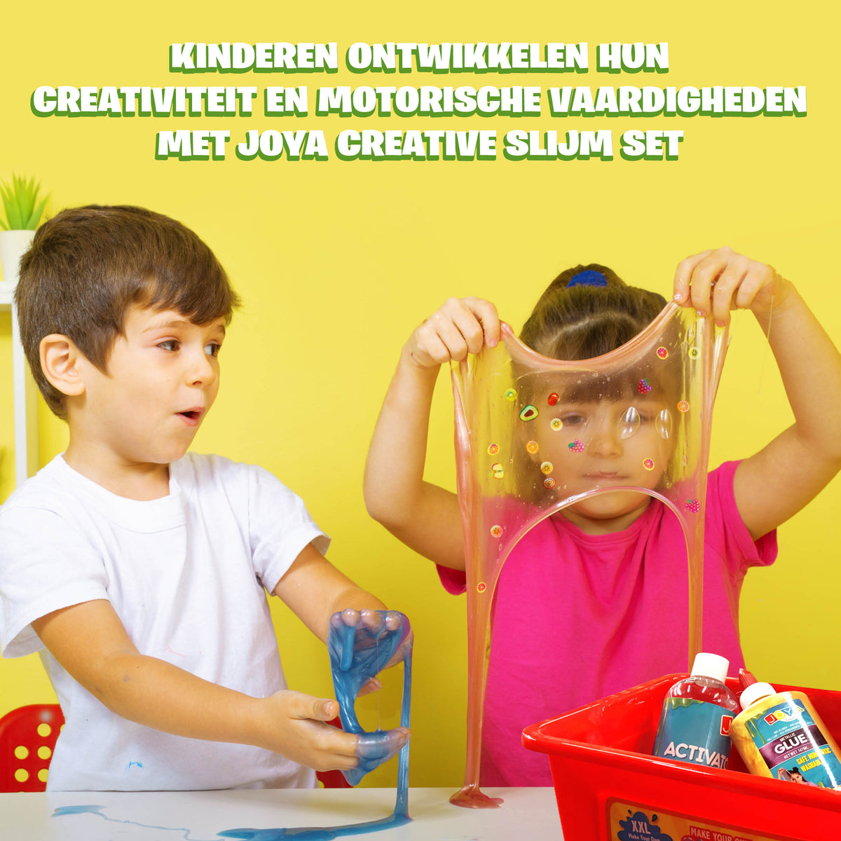 Joya Creative Set XXL para hacer slime – Crea tu propio slime con 6 tipos de slime metálico para niños