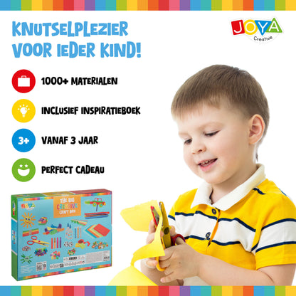 Joya Creative Maletín de manualidades de 1000 piezas - Kit de manualidades para niños