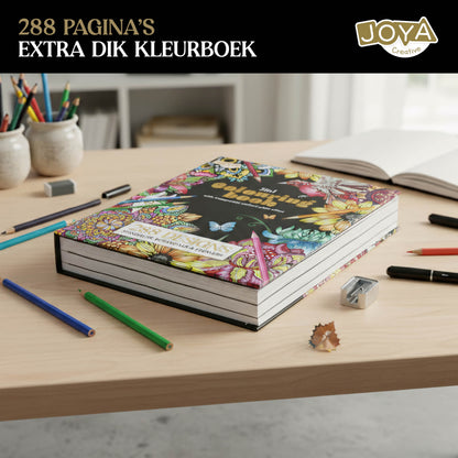 Joya Creative Libro de colorear de lujo para adultos - 288 láminas para colorear con estampado metalizado, mandalas, animales e ilustraciones botánicas