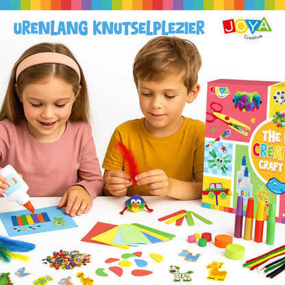 Joya Creative Maletín de manualidades de 1000 piezas - Kit de manualidades para niños
