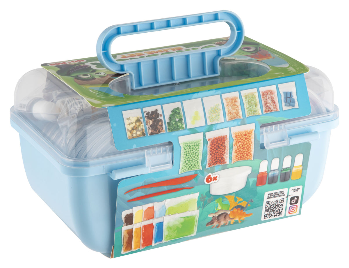 Joya Creative Dino Slijm Pakket 40 Delig – Complete Slime Maak Set voor Kinderen met Dinosaurussen en Accessoires