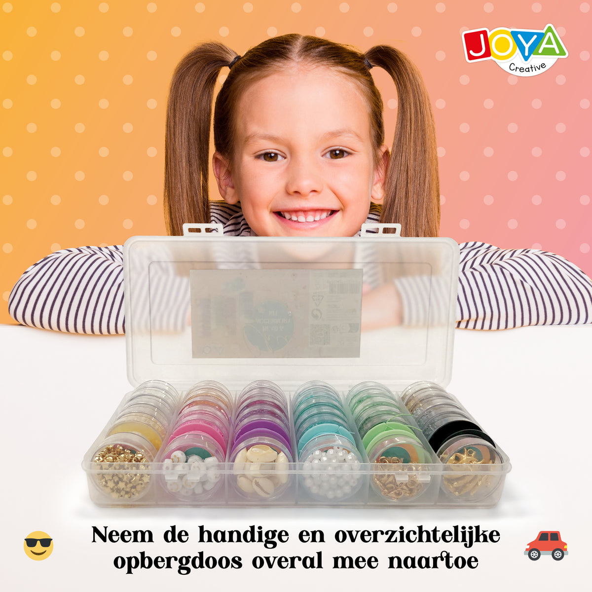 Joya Creative Luxe Bead Set 6500 Pieces – Jewelry Making with 30 Types of Beads, Charms & Accessories