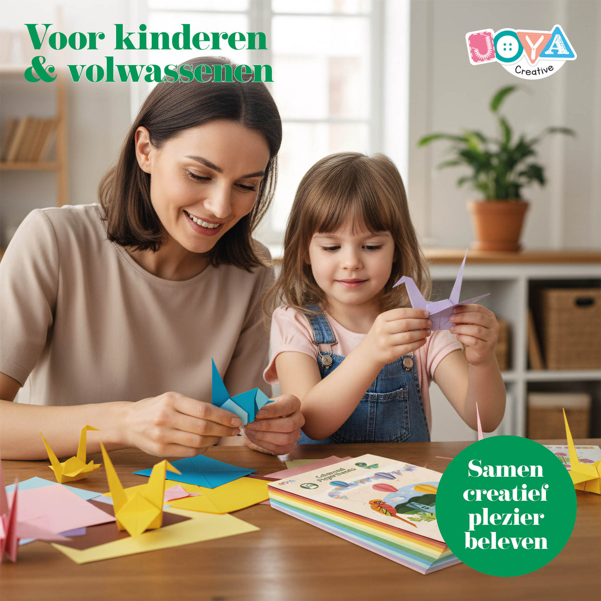 Joya Creative Gekleurd Papier A4 500 Vel – 10 Kleuren Knutselpapier 80g voor Vouwen, Knutselen, School en Hobby