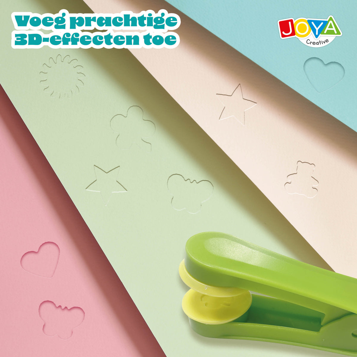 Joya Creative Punches and Embossing Set 20 Pieces – Figure Punches, Embossing Molds and Die Cut Set for Paper Crafting