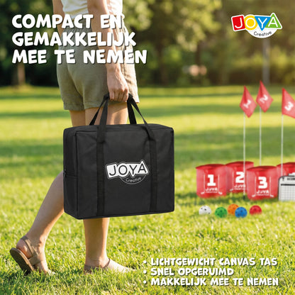 Joya Creative Bucket Golf 6 Holes – Compleet Golfspel voor Tuin, Camping en Familie met Opbergtas