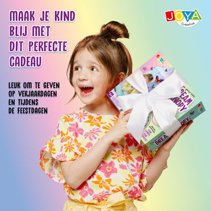 Joya Creative Klamboe Versieren Set – Personaliseer Je Eigen Roze Hemelbed met Vlinders, Diamantjes en Letters