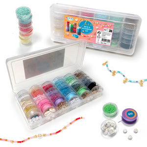 Joya Creative Luxe Bead Set 6500 Pieces – Jewelry Making with 30 Types of Beads, Charms & Accessories