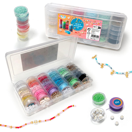Joya Creative Luxe Kralen Set 6500 Delig – Sieraden Maken met 30 Soorten Kralen, Bedels & Accessoires