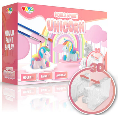 Joya Creative Unicorn Pour and Paint Set – Make 6 Unicorns with Paint and Brushes