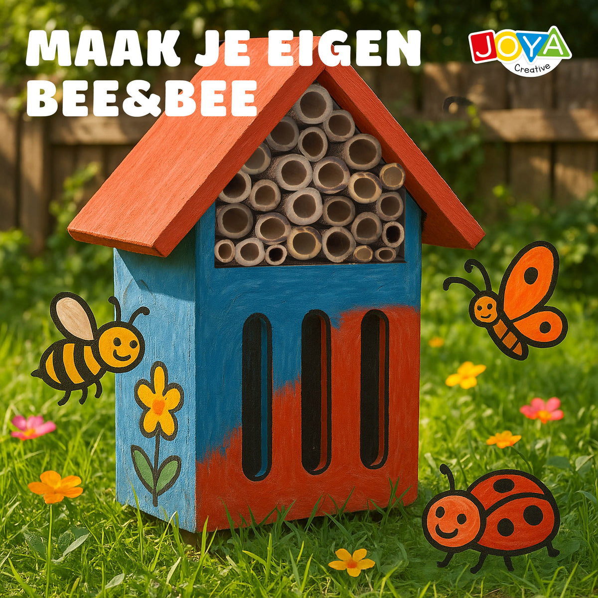 Joya Creative Insect Hotel Painting Kit - Build and Paint Your Own Insect Hotel for the Garden