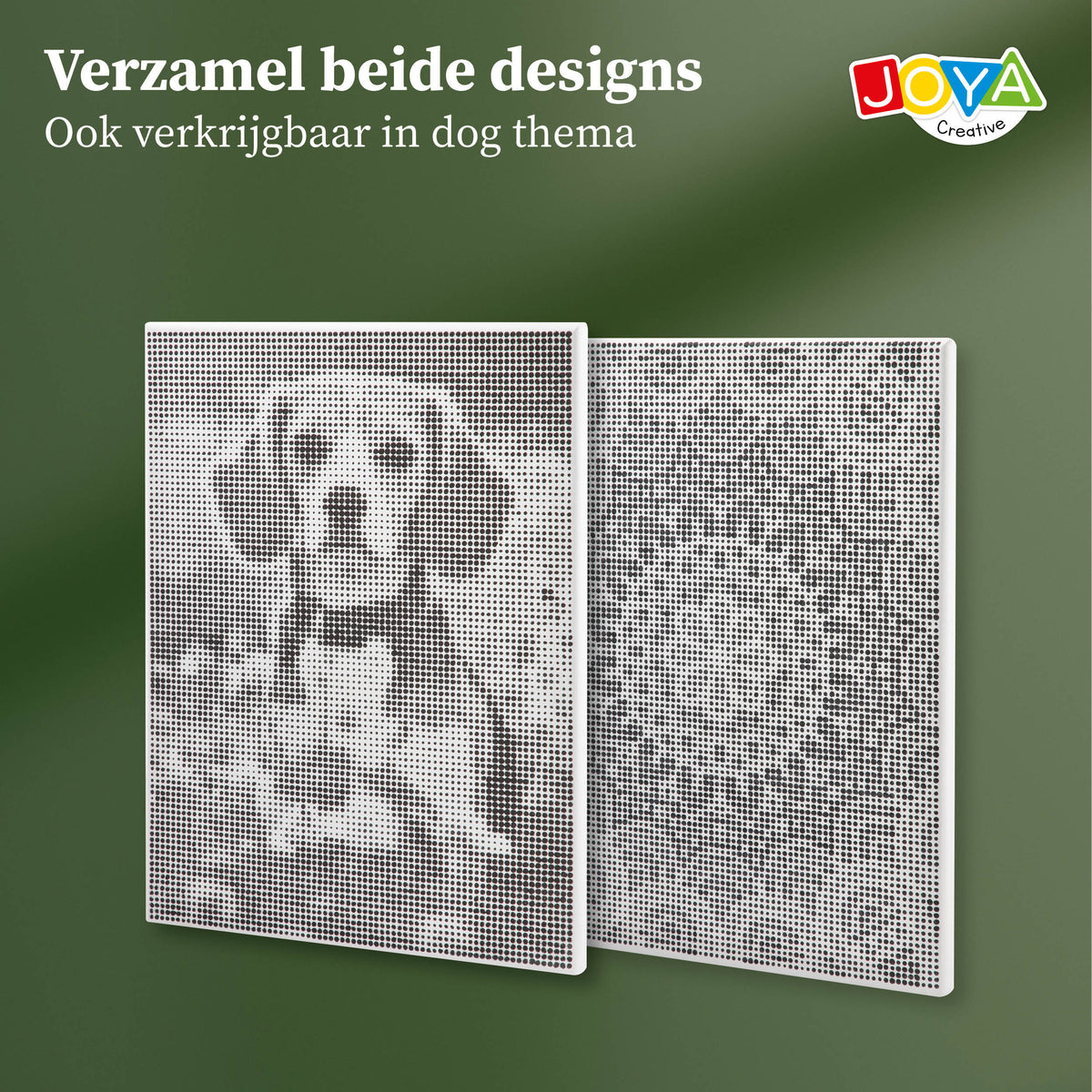 Joya Creative Mandala de pintura con puntos 40x30 cm – Cuadro de pintura con puntos para adultos, incluye 3 rotuladores finos y manual