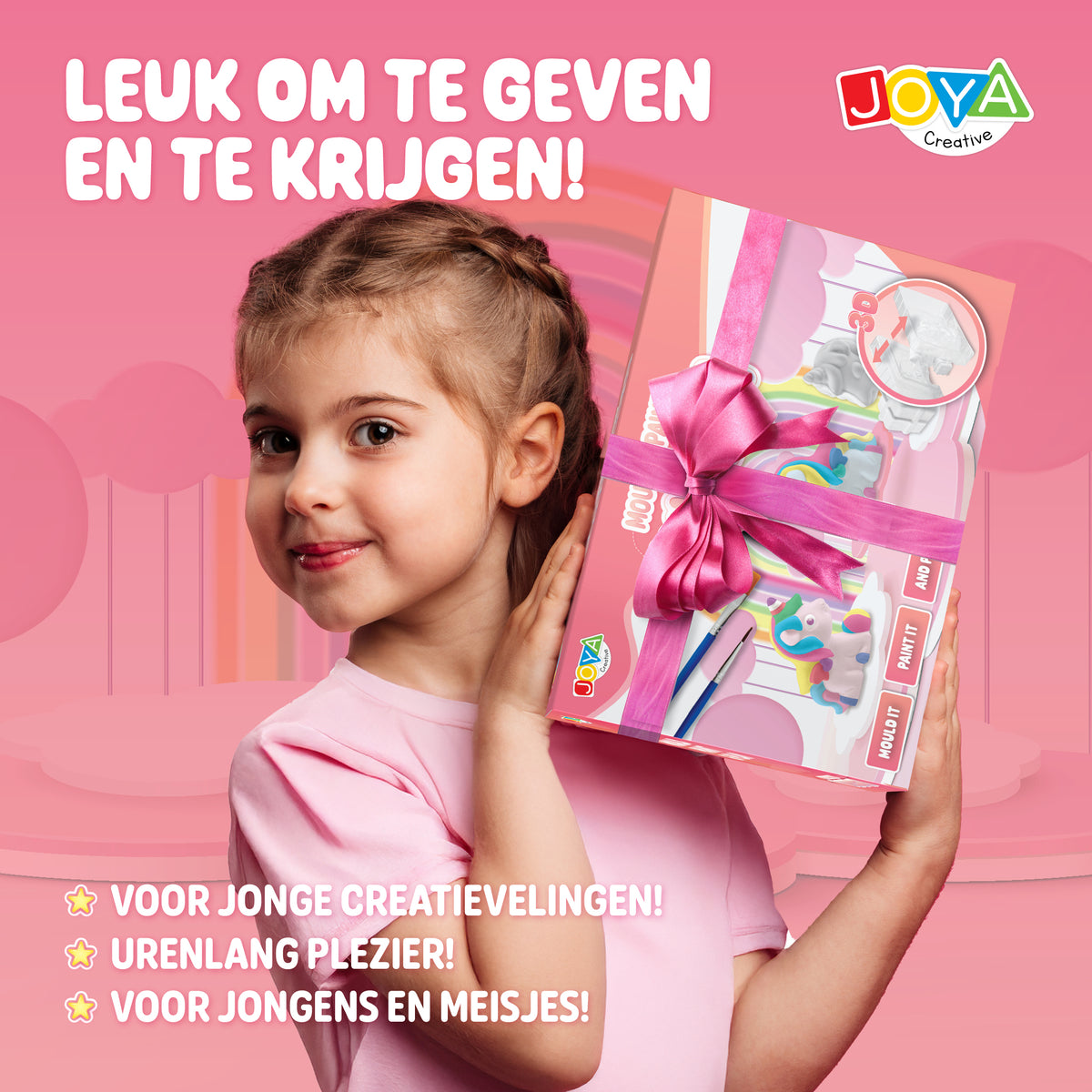 Joya Creative Unicorn Pour and Paint Set – Make 6 Unicorns with Paint and Brushes