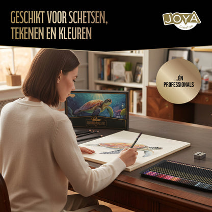 Joya Creative Set profesional de lápices de colores de 120 colores – Set de dibujo premium para adultos y niños en una caja de lujo