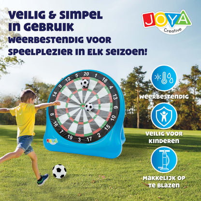 Joya Creative Diana de fútbol XXL – Juego de fútbol hinchable para interior y exterior con 3 balones
