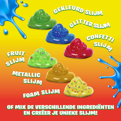 Joya Creative Set XXL para hacer slime – Crea tu propio slime con 6 tipos de slime metálico para niños