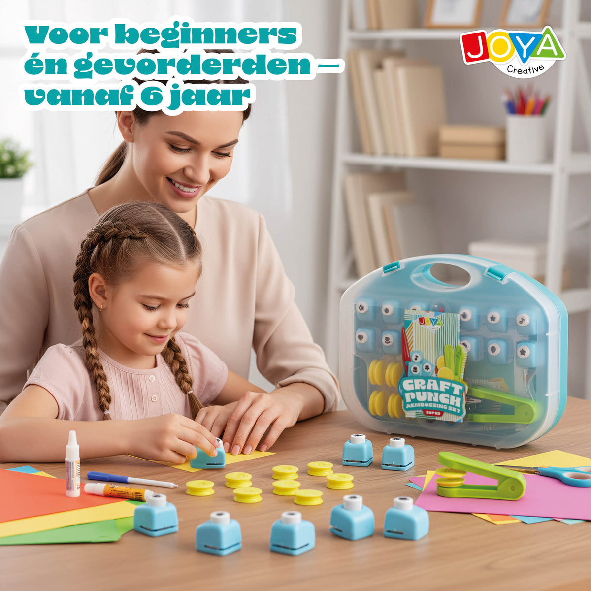 Joya Creative Punches and Embossing Set 20 Pieces – Figure Punches, Embossing Molds and Die Cut Set for Paper Crafting