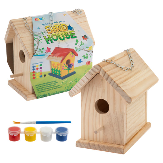 Joya Creative Birdhouse Painting Kit – Build and Paint Your Own Birdhouse for the Garden