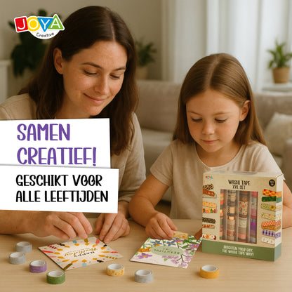 Joya Creative Set de cinta washi de 108 piezas – Accesorios para bullet journal, scrapbooking y journaling