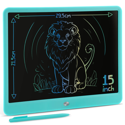 Joya Creative Digital Drawing Board 15 Inch Blue – LCD Drawing Tablet for Kids with Erase Function