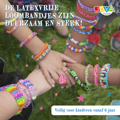 Joya Creative Set de gomas para pulseras de 6000 piezas – Kit de iniciación para hacer pulseras con telar, abalorios y accesorios