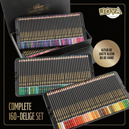 Joya Creative Set profesional de lápices de colores de 160 colores - Set de dibujo premium en una lujosa caja de almacenamiento para adultos