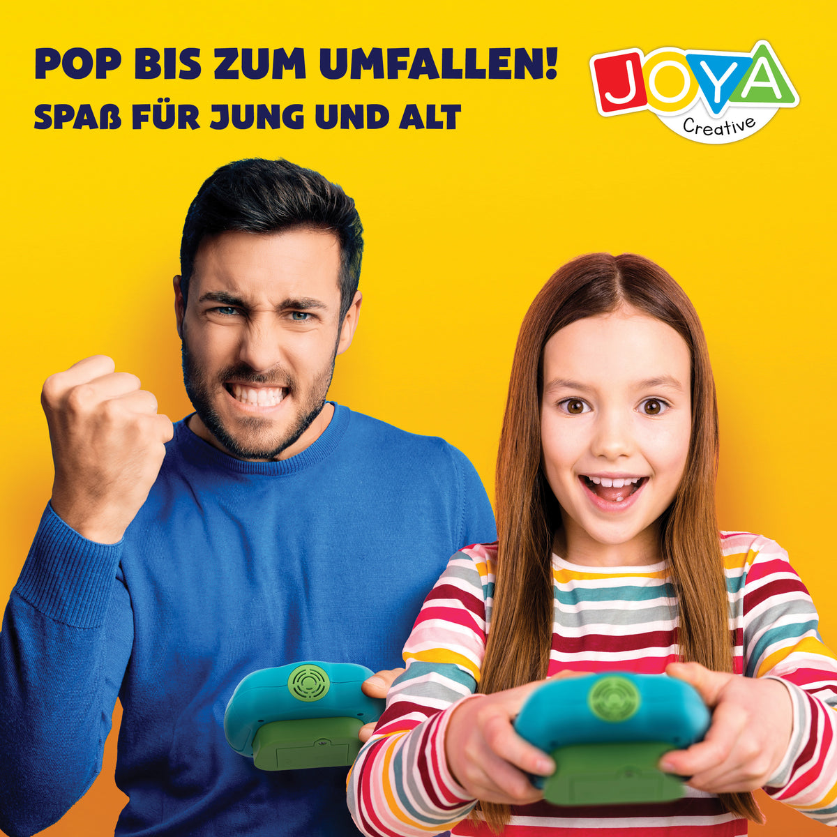 Joya Creative Pop It Spiel Controller – Quick Push Fidget Game mit Licht und Sound für Kinder