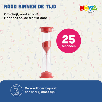 Joya Creative Juego de fiesta Di lo rápido - Juego de mesa en neerlandés para grupos | Juego rápido de pensar y adivinar para familiares y amigos