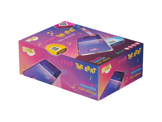 Joya Creative Scan the Beat – Muziekspel met Spotify | Muziek Bingo Partyspel met 600 Nummers voor Familie & Vrienden