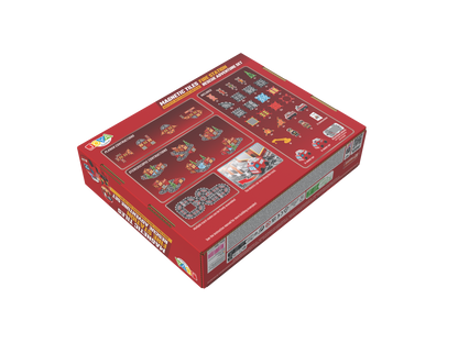 Joya Creative Magnetic Tiles Brandweer - 92 Stuks Magnetische Tegels met Racebaan - Zelfrijdende Auto - Montessori Constructie Speelgoed