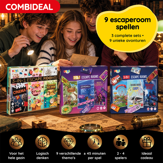 Escape Room Combideal – 9 Escape Games voor het Hele Gezin | JOYA Creative