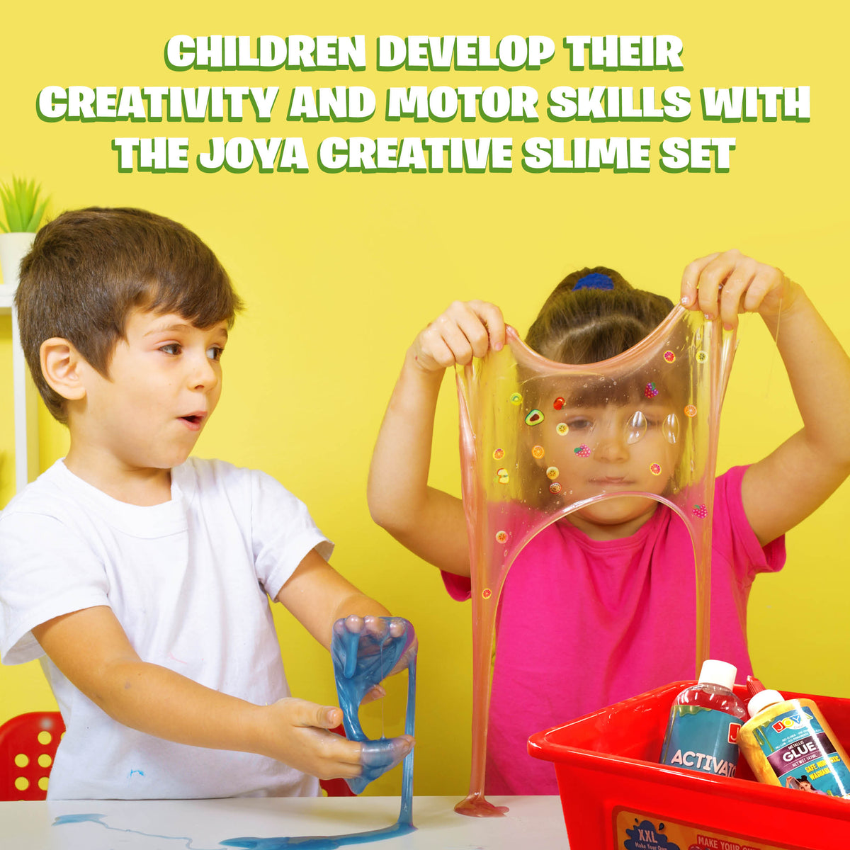 Joya Creative Slime Making Kit XXL – Make Your Own Slime with 6 Types of Metallic Slime for Kids
