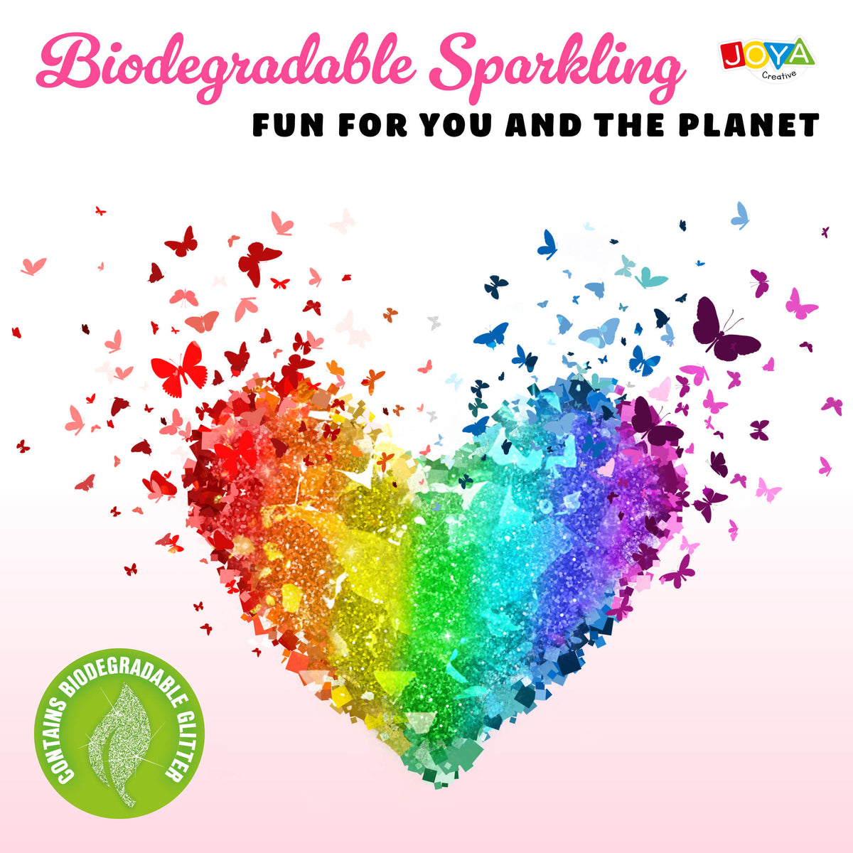 Joya Creative XXL Glitter Tattoo Set - Biodegradable Glitters for Festival Tattoos, Carnival & Children's Parties