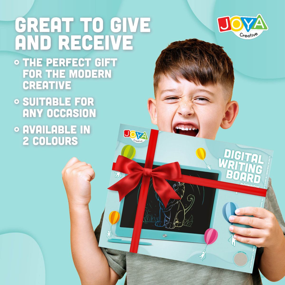 Joya Creative Digital Drawing Board 15 Inch Blue – LCD Drawing Tablet for Kids with Erase Function