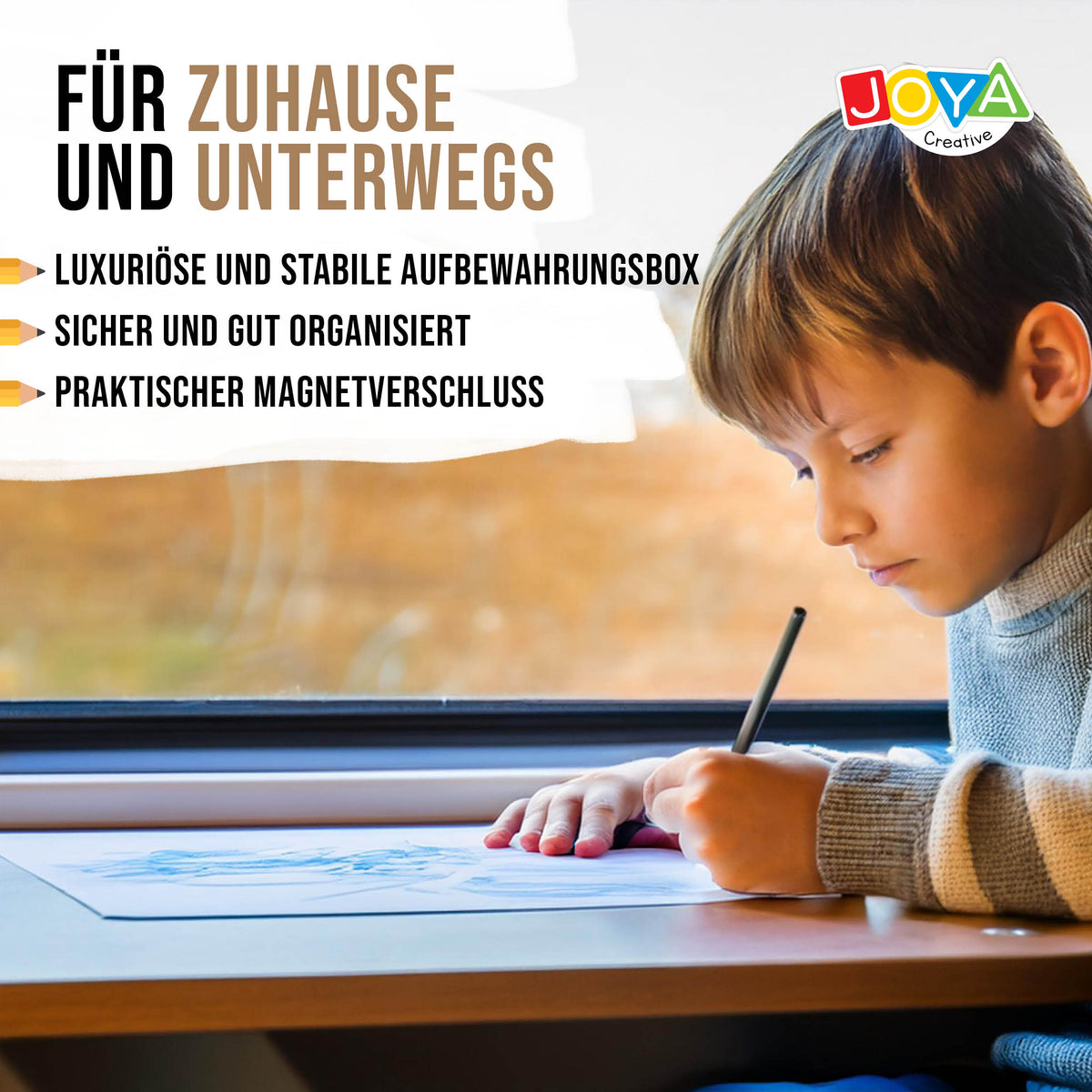 Joya Creative Professionelle Buntstifte Set 72 Farben – Premium Zeichenset für Erwachsene und Kinder