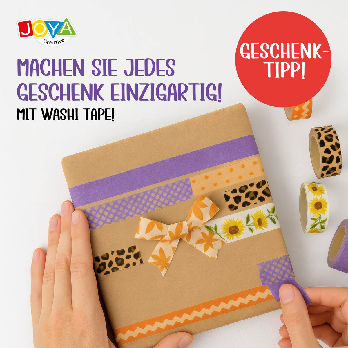 Joya Creative Washi Tape Mega Set 108-teilig – Bullet Journal, Scrapbooking und Journaling Zubehör