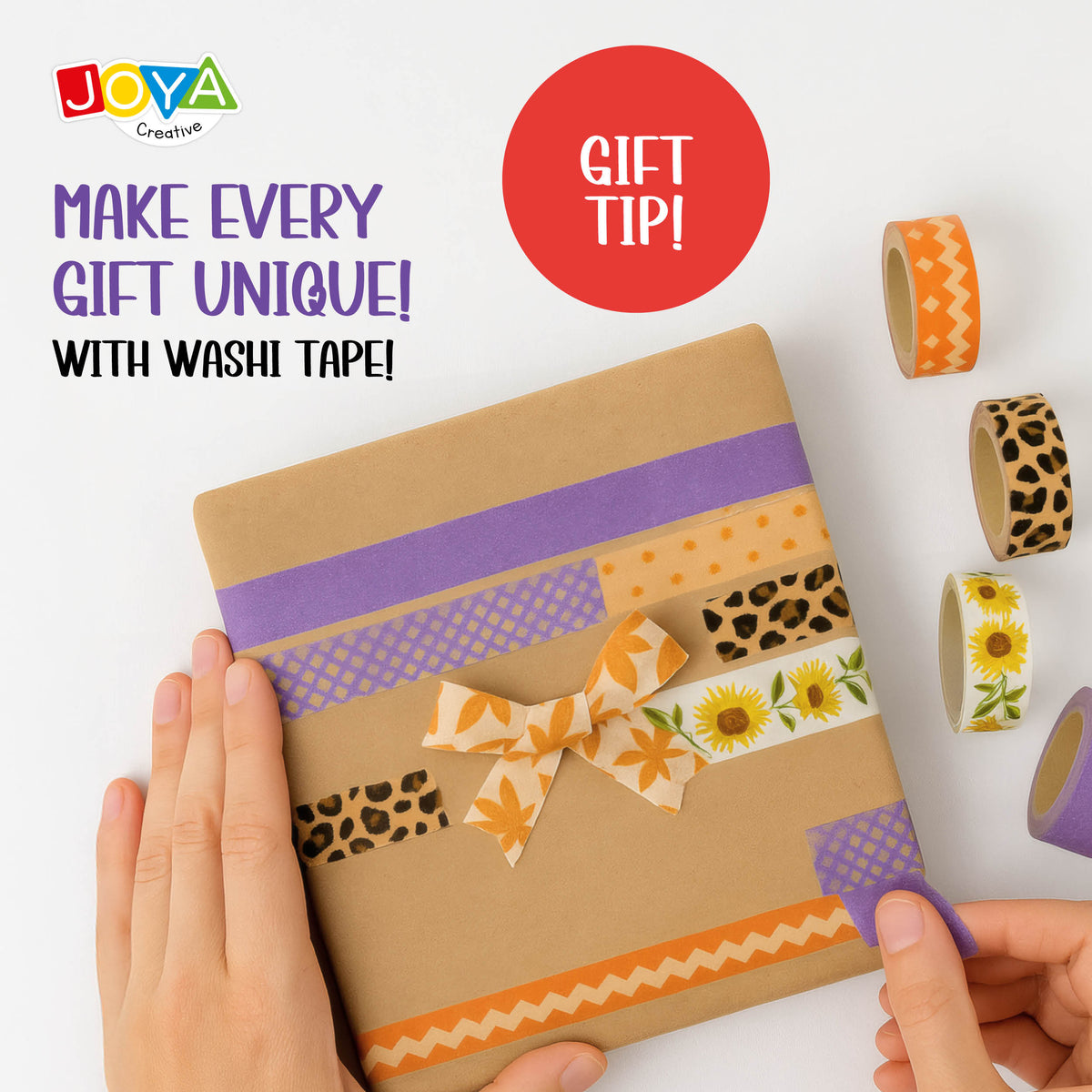 Joya Creative Washi Tape Mega Set 108 Pieces – Bullet Journal, Scrapbooking and Journaling Accessories