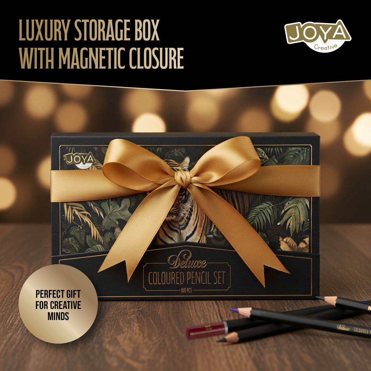 Joya Creative Professional Colored Pencils Set 160 Colors – Premium Drawing Set in Luxury Storage Box for Adults