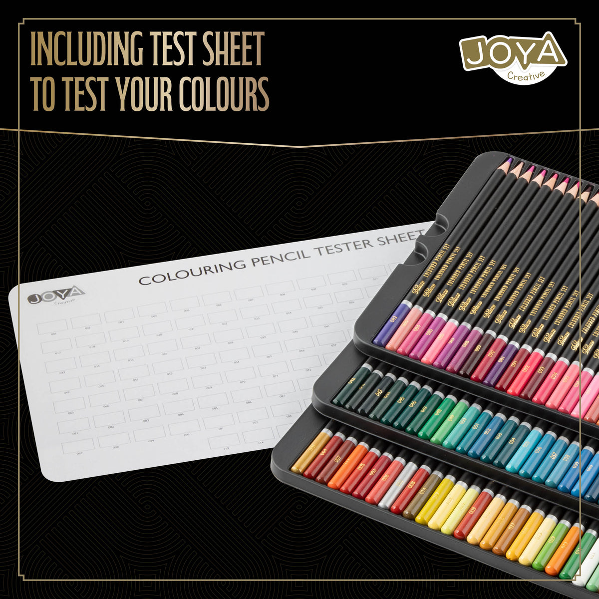 Joya Creative Professional Colored Pencils Set 160 Colors – Premium Drawing Set in Luxury Storage Box for Adults